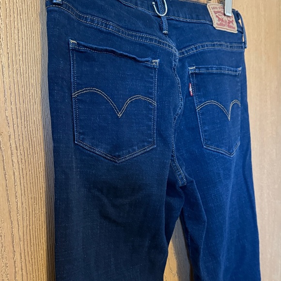 Levi's 315 Shaping Bootcut Dark Blue Jeans - Picture 3 of 5